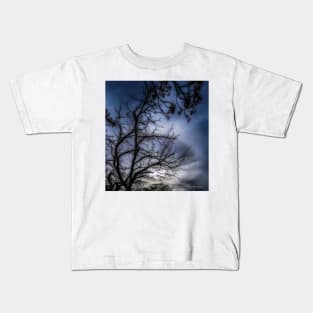 When The Night Comes Falling Through The Sky Kids T-Shirt